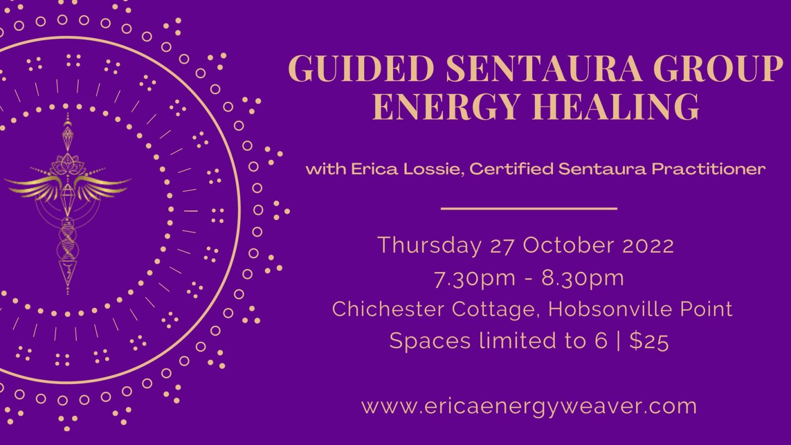 Sentaura Group Energy Healing Event – 27 October, 7.30pm